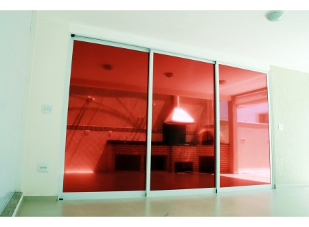 PELÍCULA INSULFILM ESPELHADO VERMELHO REFLETIVO - bobina 30 metros atacado